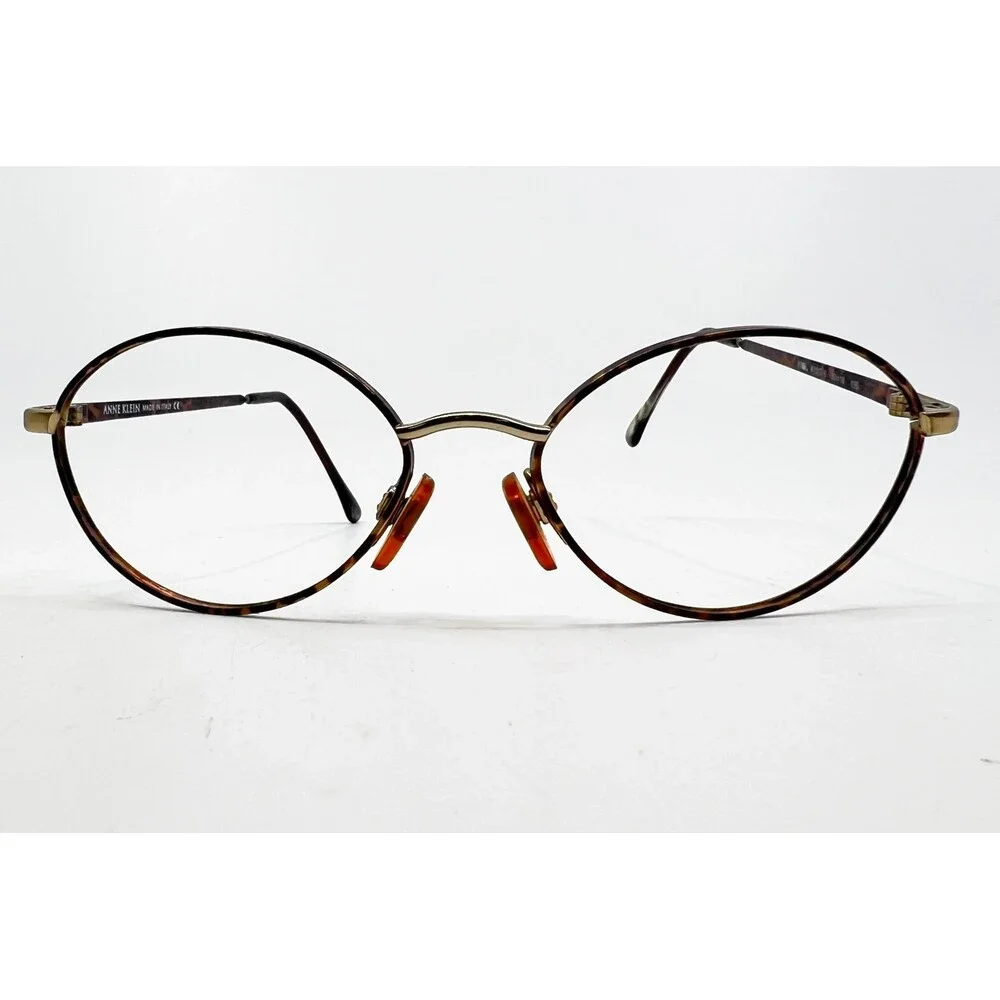 Anne Klein Eyeglasses Frames Womens Tortoise Gold Oval K1017-S 53-16-135